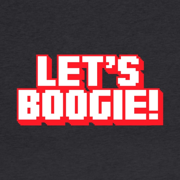 Let's Boogie (Red Logo - Dark) by jepegdesign